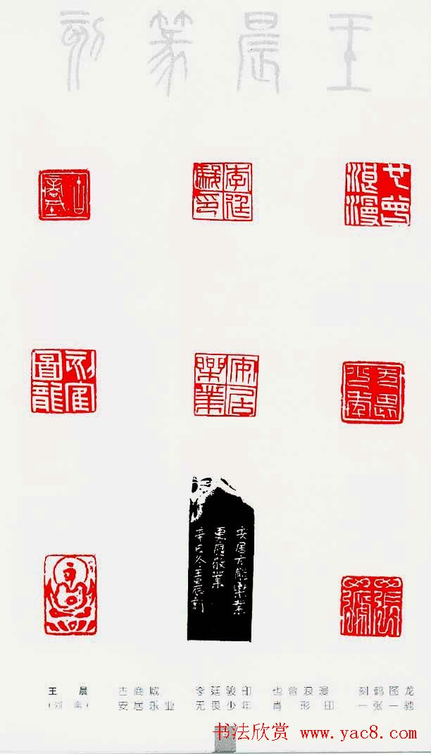 中国当代著名篆刻家作品邀请展作品集