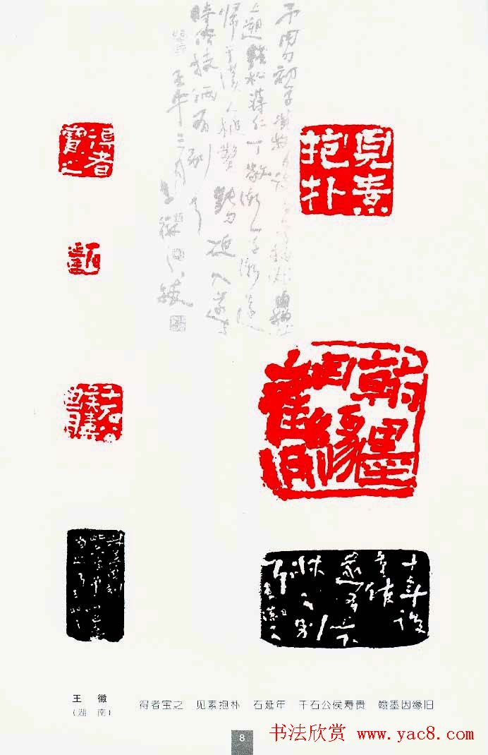 中国当代著名篆刻家作品邀请展作品集