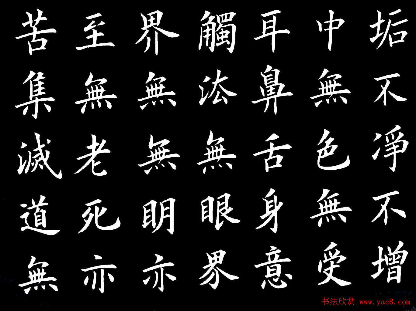 卢伟滨楷书欣赏般若波罗蜜多心经