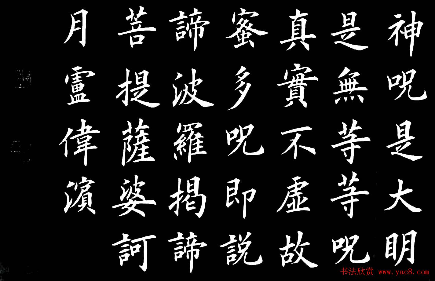 卢伟滨楷书欣赏般若波罗蜜多心经