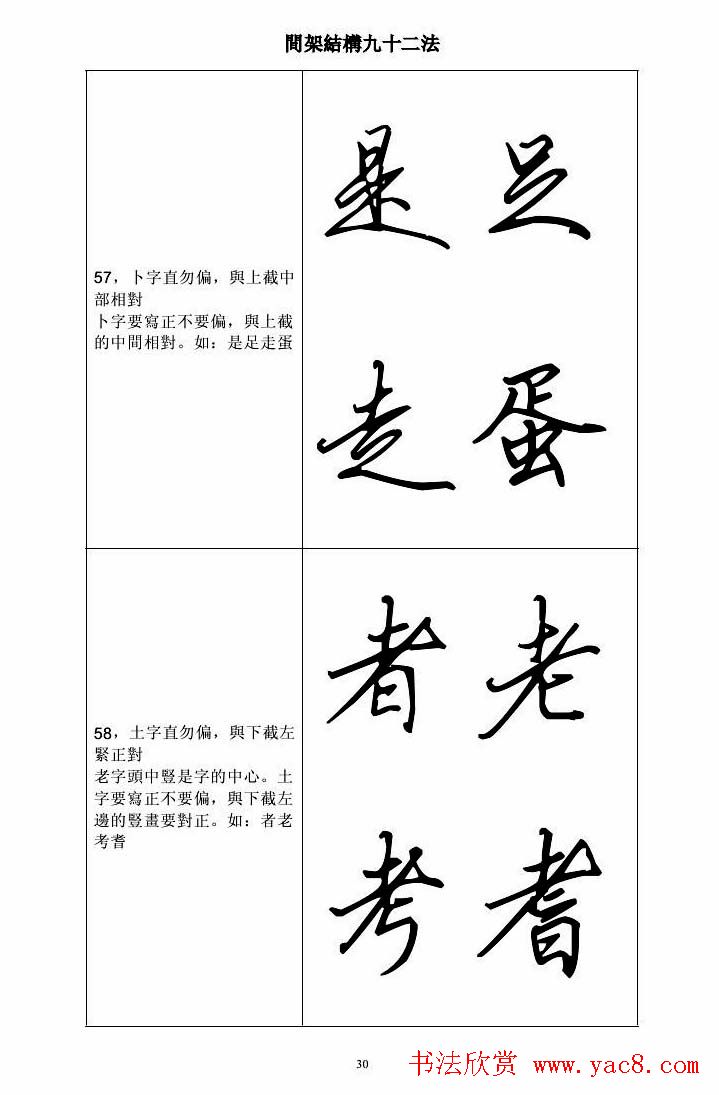田英章钢笔字帖行书间架结构九十二法