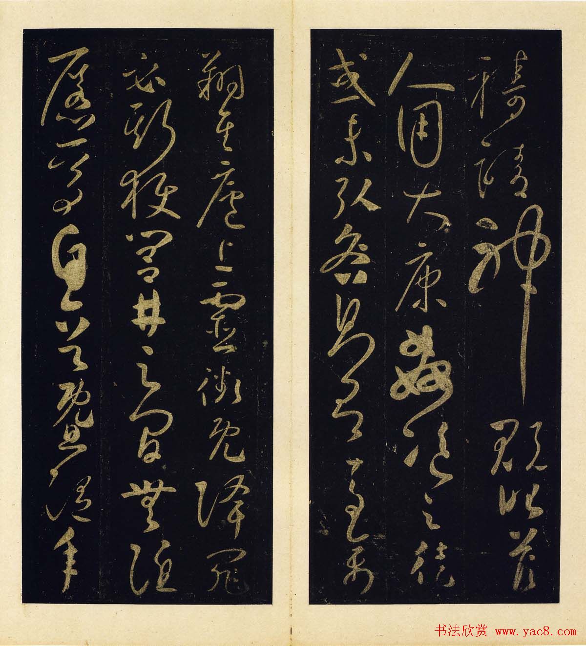 怀素草书欣赏圣母帖高清彩版