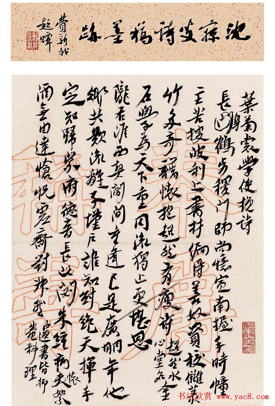 近代沈曾植书法作品欣赏