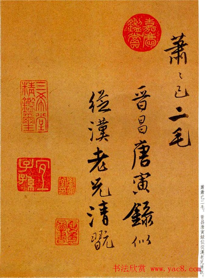 唐寅行书欣赏《集闲宾》曲词