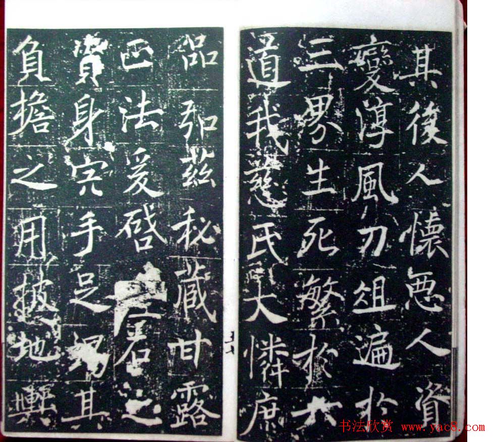 褚遂良楷书欣赏善才寺碑宋拓本