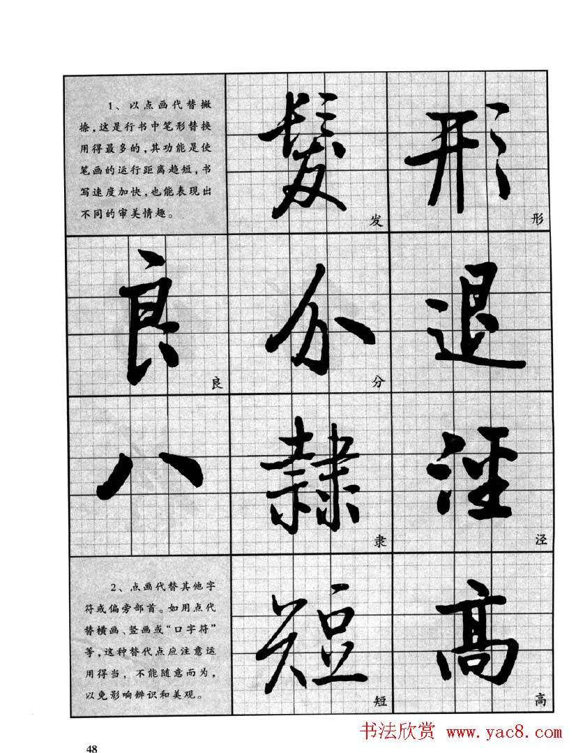 书法字帖欣赏《启功行书技法》