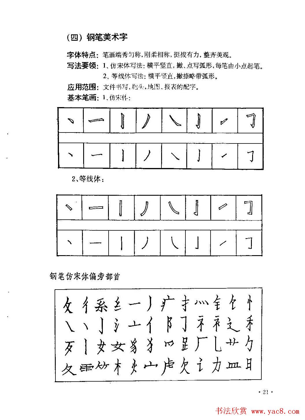 李放鸣字帖《钢笔书法创作技法》