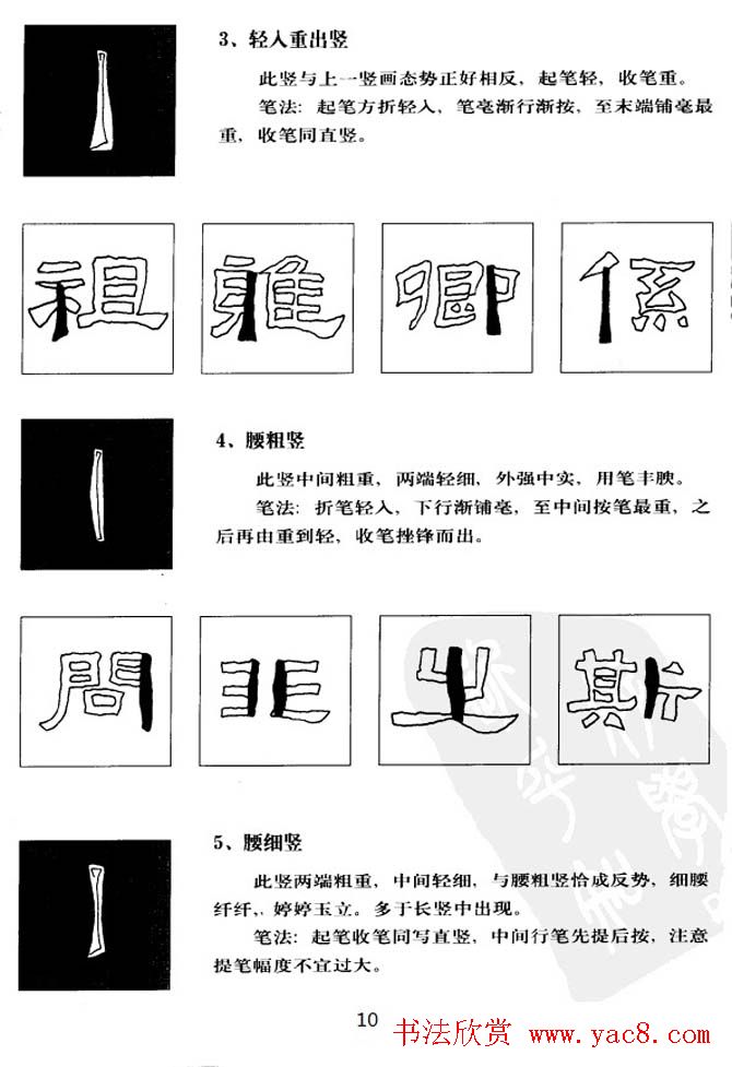 隶书学习教材《张迁碑笔法详解》