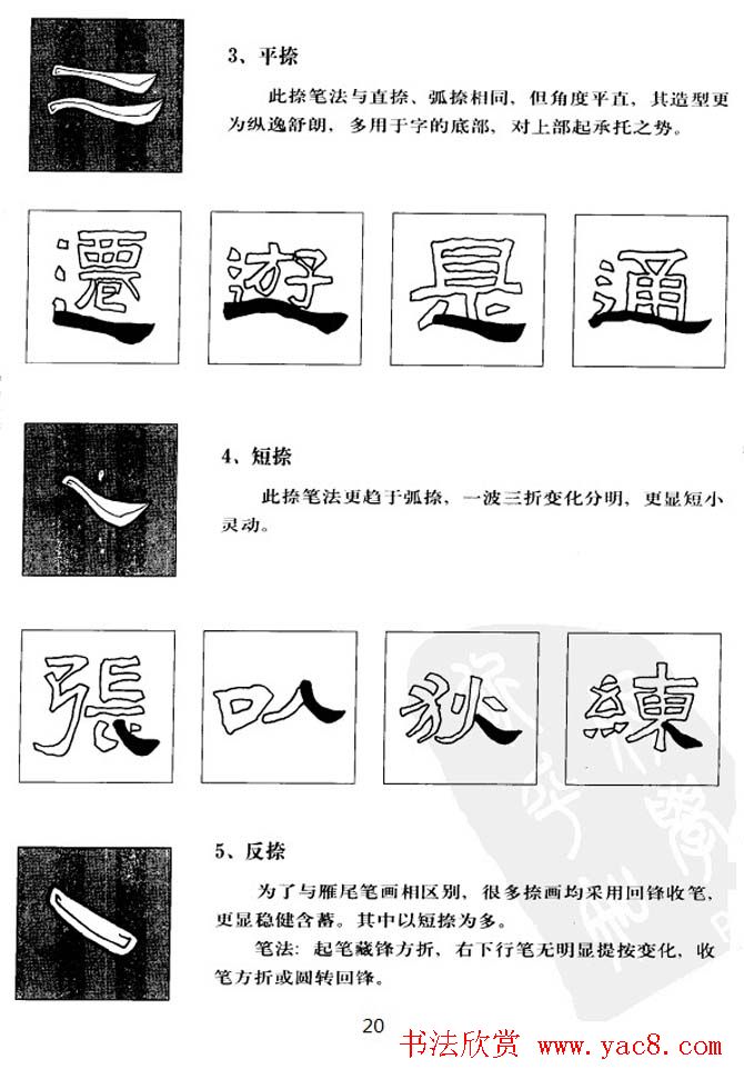 隶书学习教材《张迁碑笔法详解》