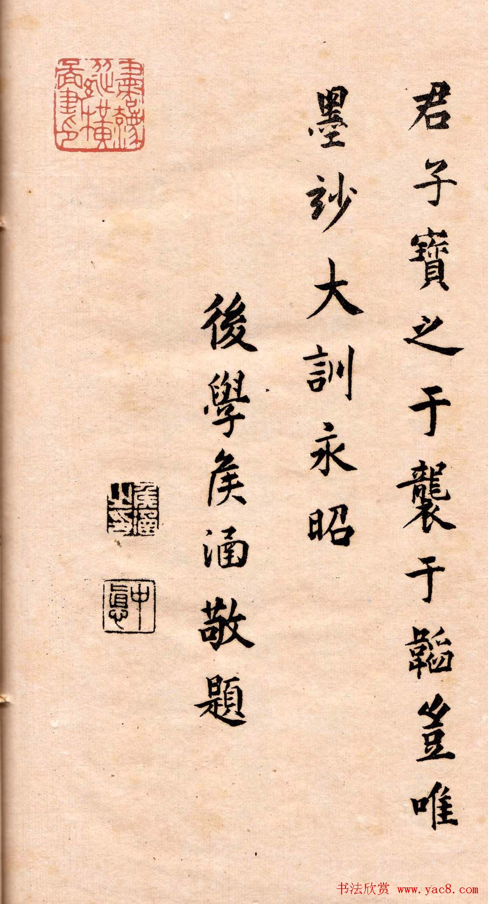 王守仁行书欣赏《矫亭说》册页