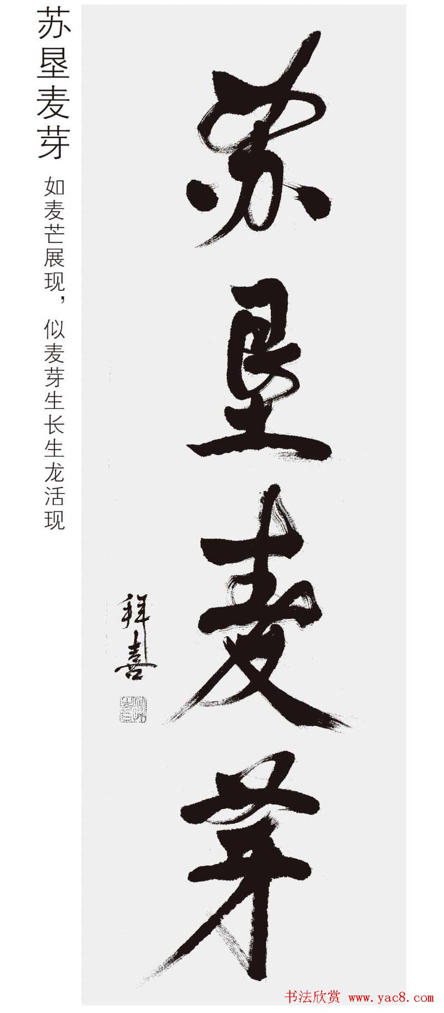 江苏拜喜书法作品欣赏