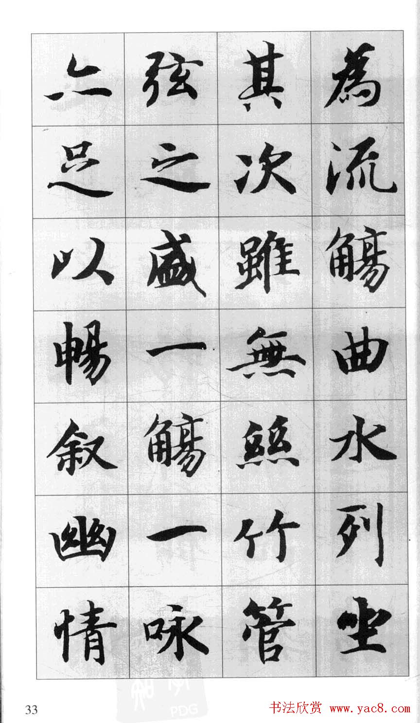 行书字帖欣赏《智永千字文集字古文》