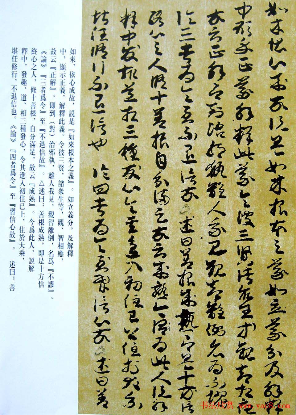 敦煌写经章草大乘起信论略述残卷