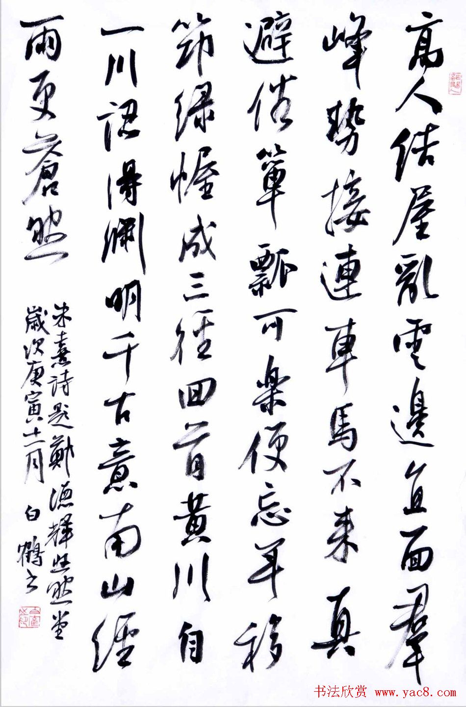 青年艺术家白鹤书法作品欣赏