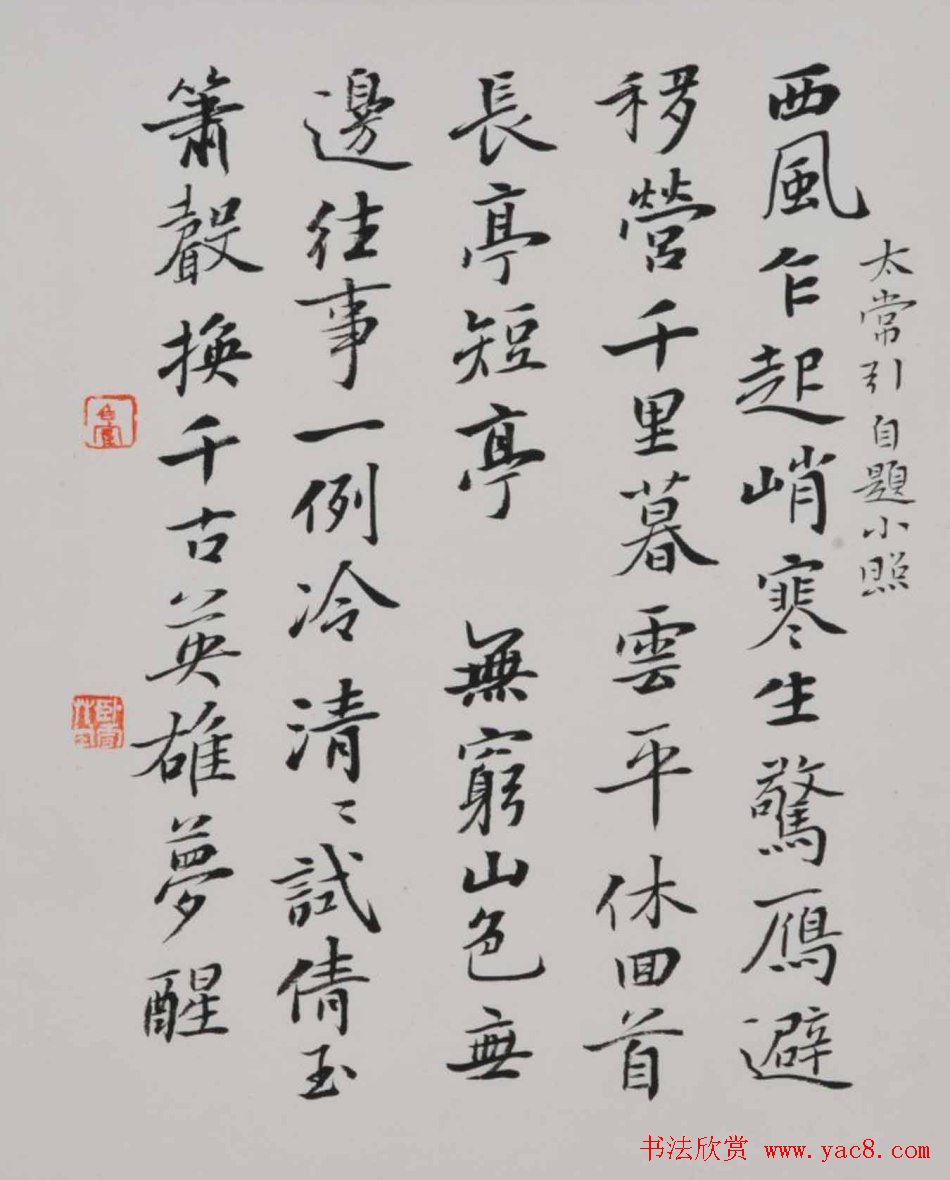 青年艺术家白鹤书法作品欣赏