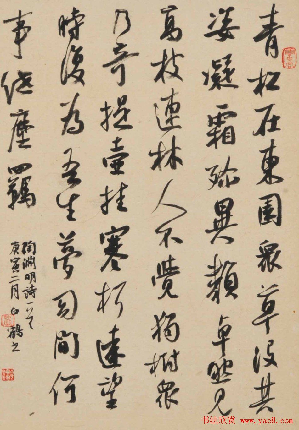 青年艺术家白鹤书法作品欣赏