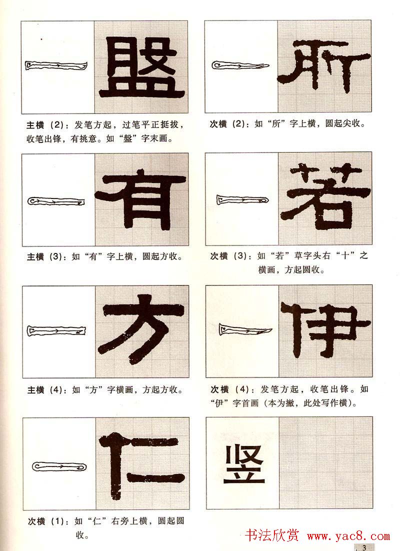 字帖欣赏《黄金分割习字丛帖-伊秉绶隶书》