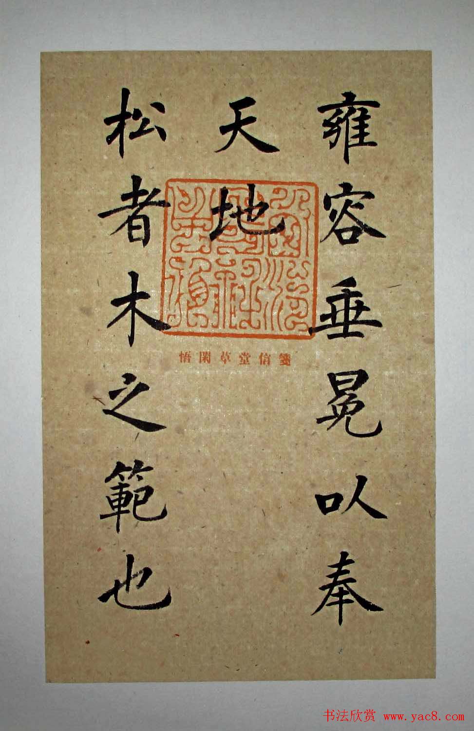 杨华书法楷书册页《松赋》