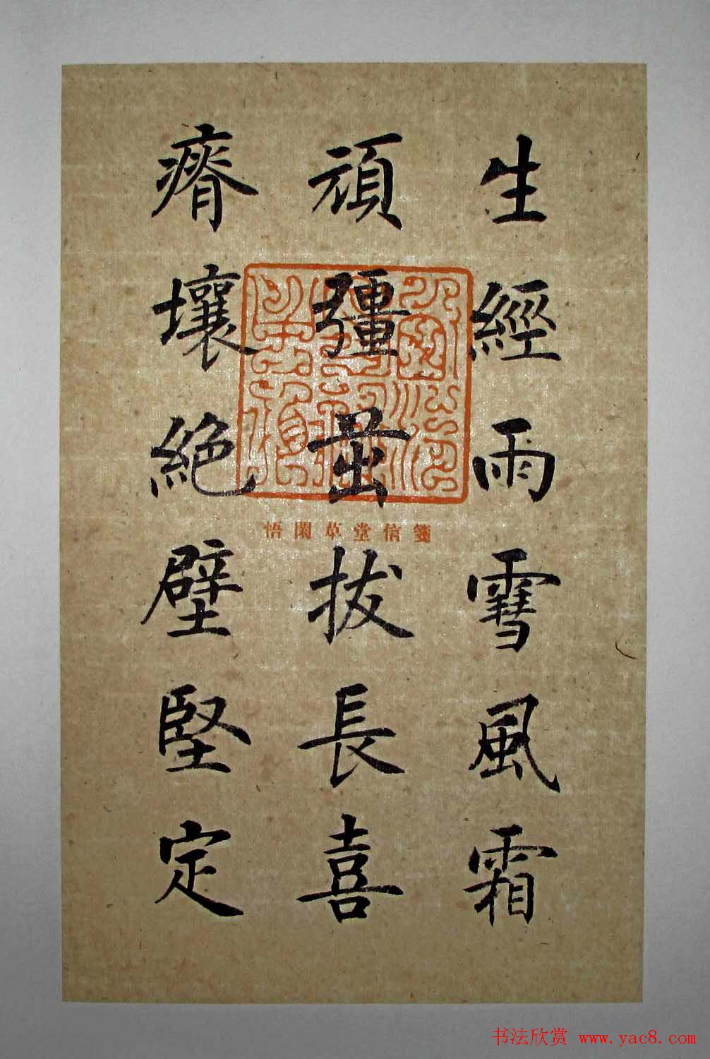 杨华书法楷书册页《松赋》