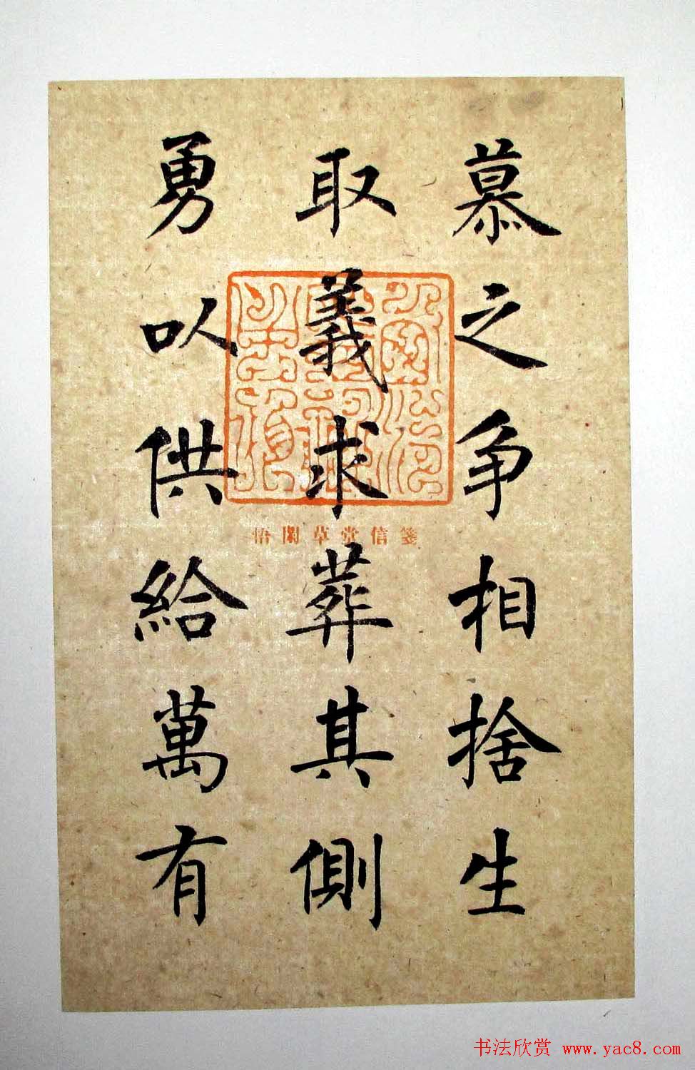 杨华书法楷书册页《松赋》