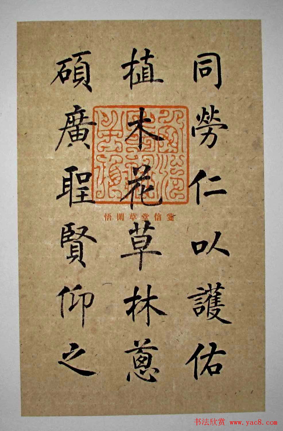 杨华书法楷书册页《松赋》