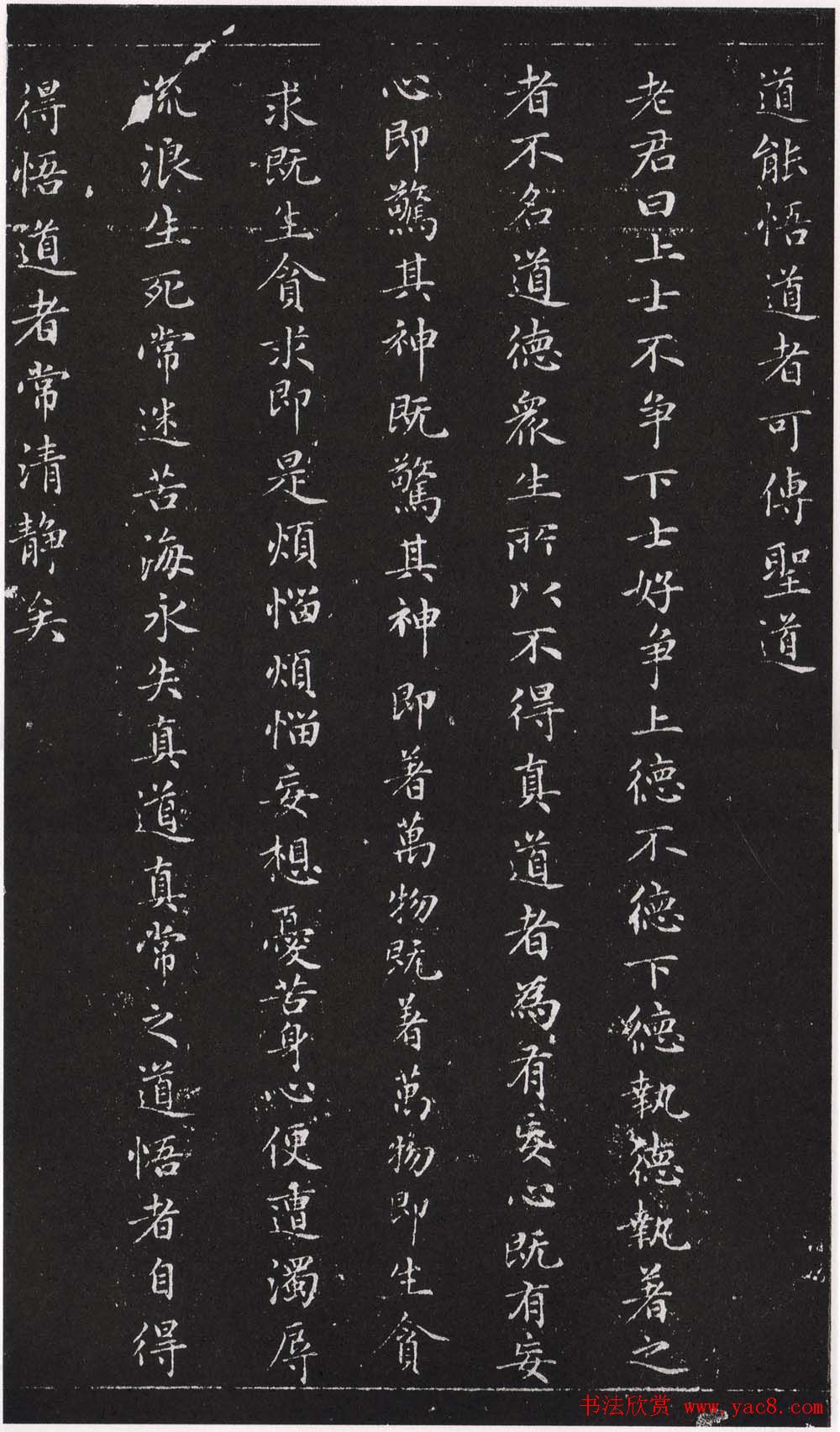 赵松雪书法勒石元拓本《乐善堂帖》