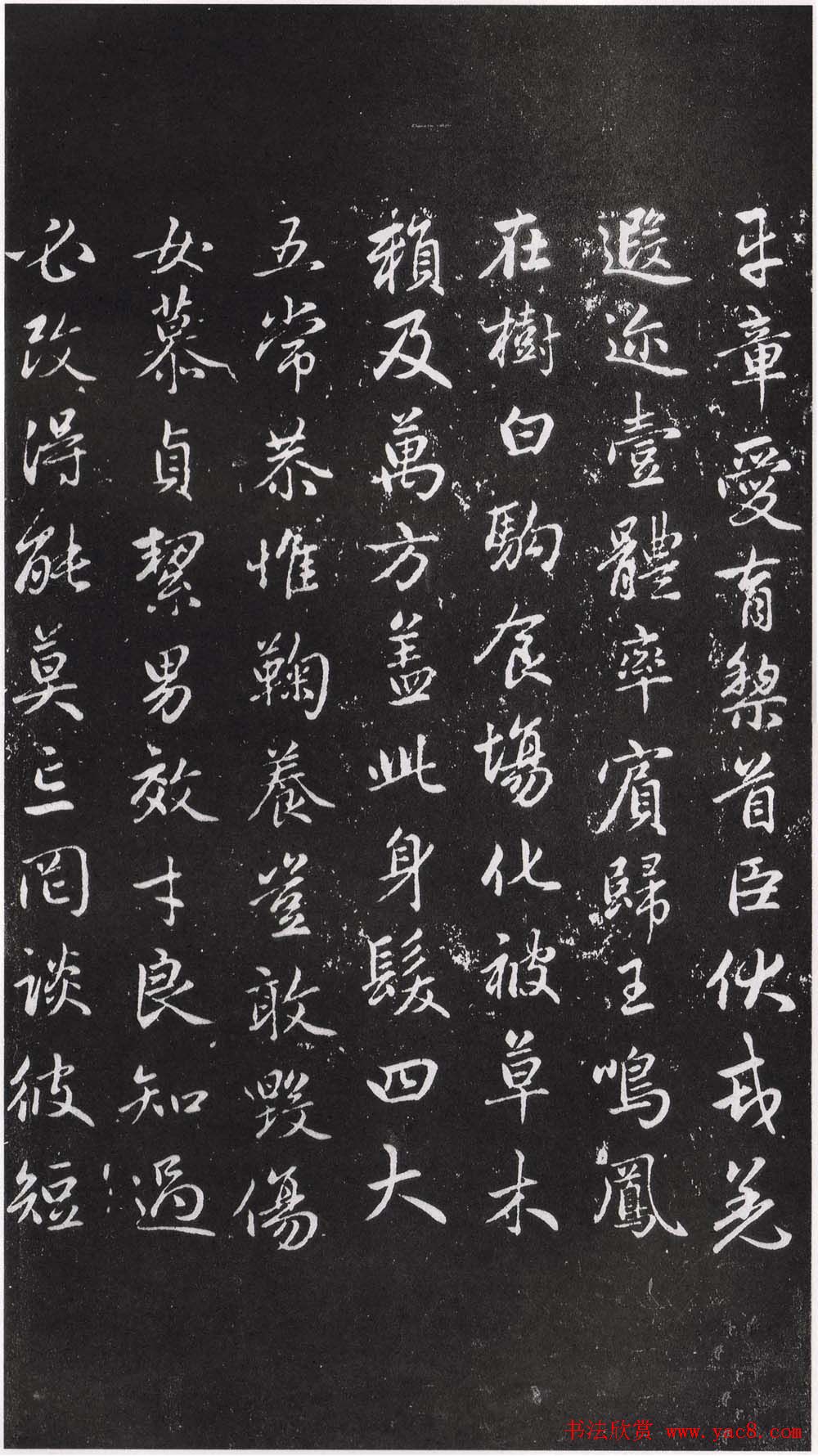 赵松雪书法勒石元拓本《乐善堂帖》