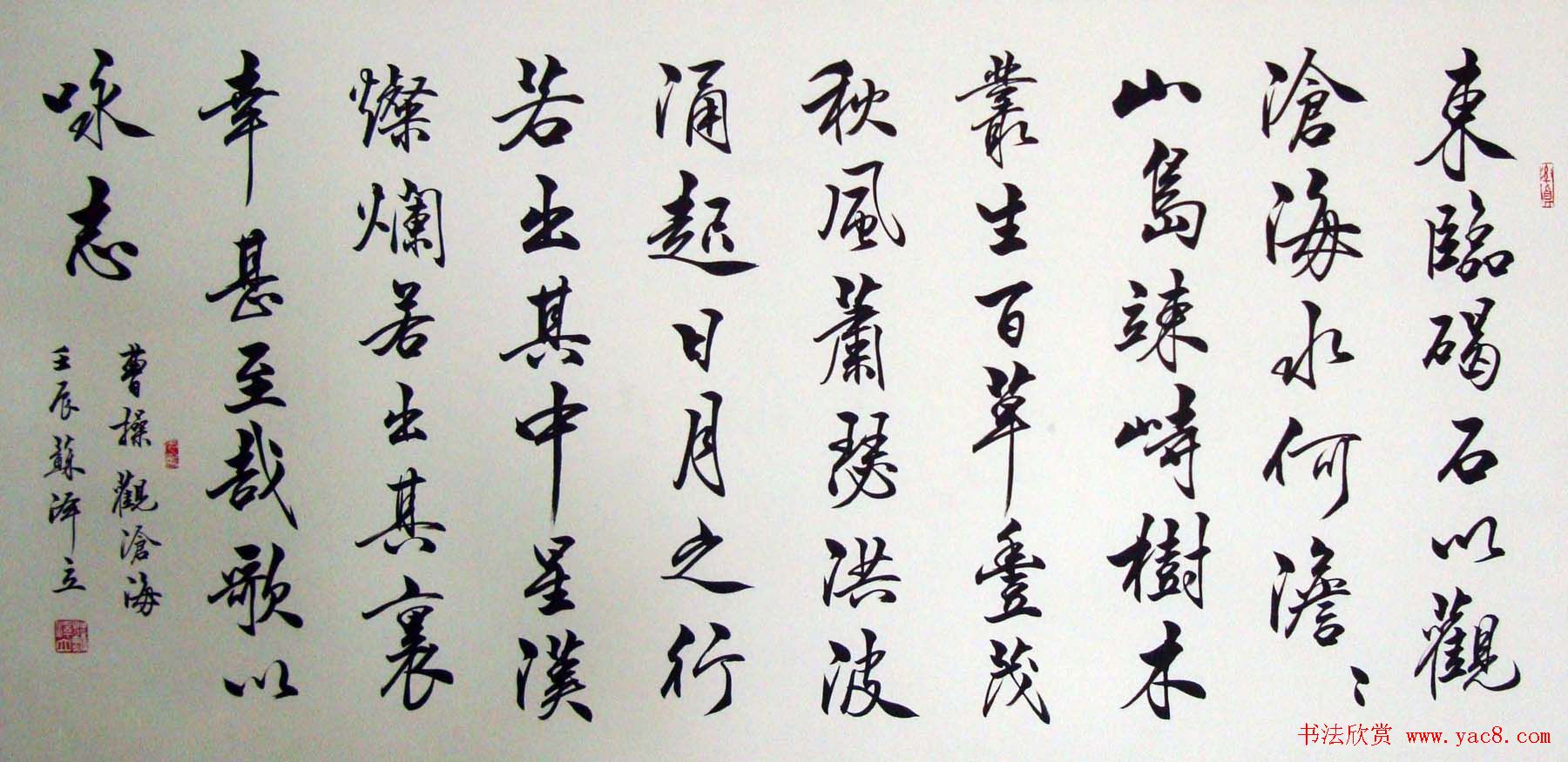 苏泽立书法行书作品欣赏