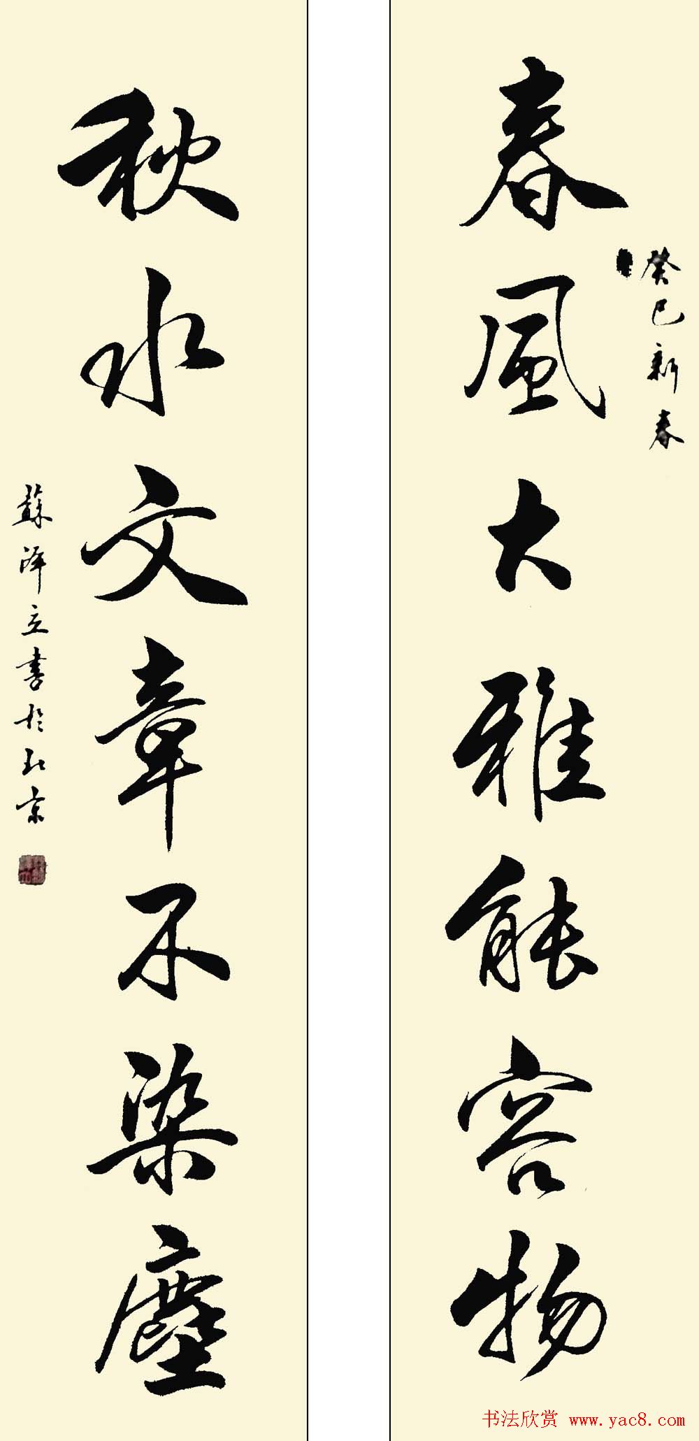 苏泽立书法行书作品欣赏