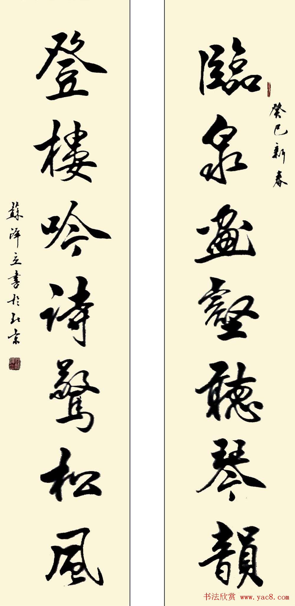 苏泽立书法行书作品欣赏