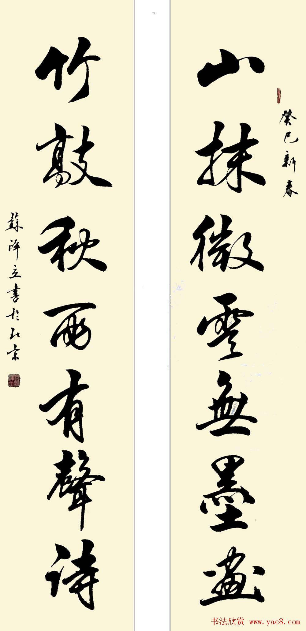 苏泽立书法行书作品欣赏