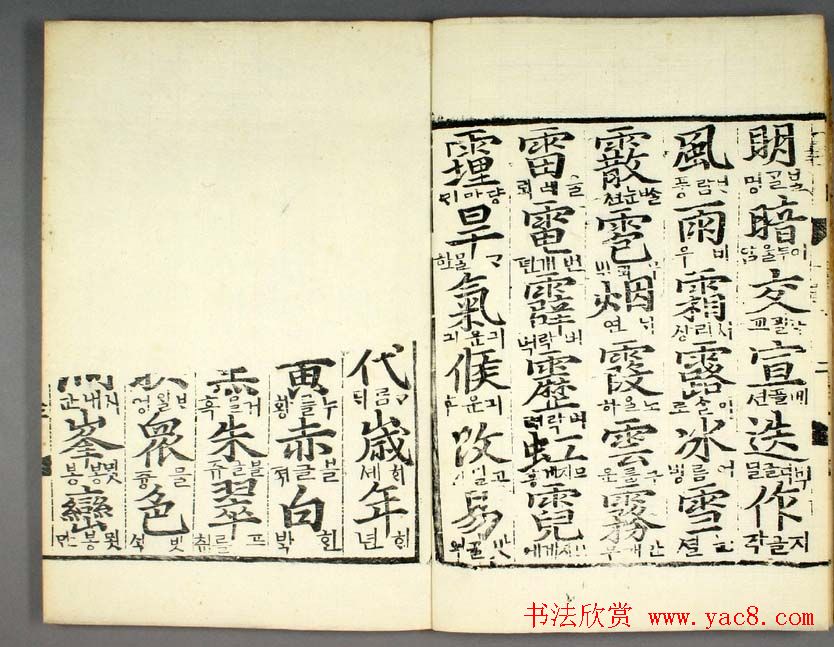 韩国柳希春撰千字《类合》全