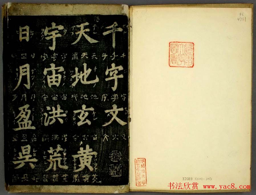 明代姜立纲书法欣赏《四体千字文》