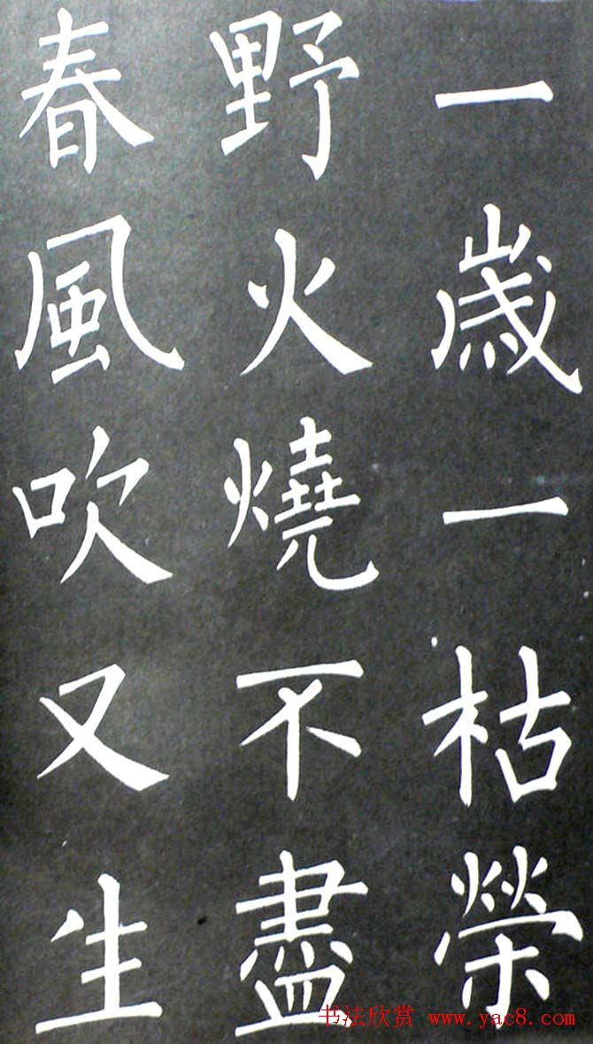 杨培义书法欣赏《柳体楷书唐诗字帖》