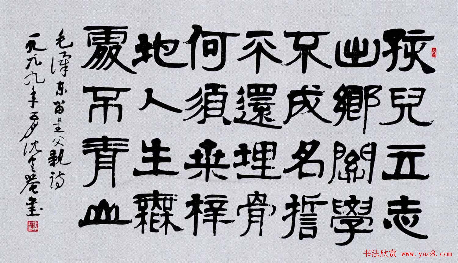 百位书法家书写毛泽东诗词作品横幅