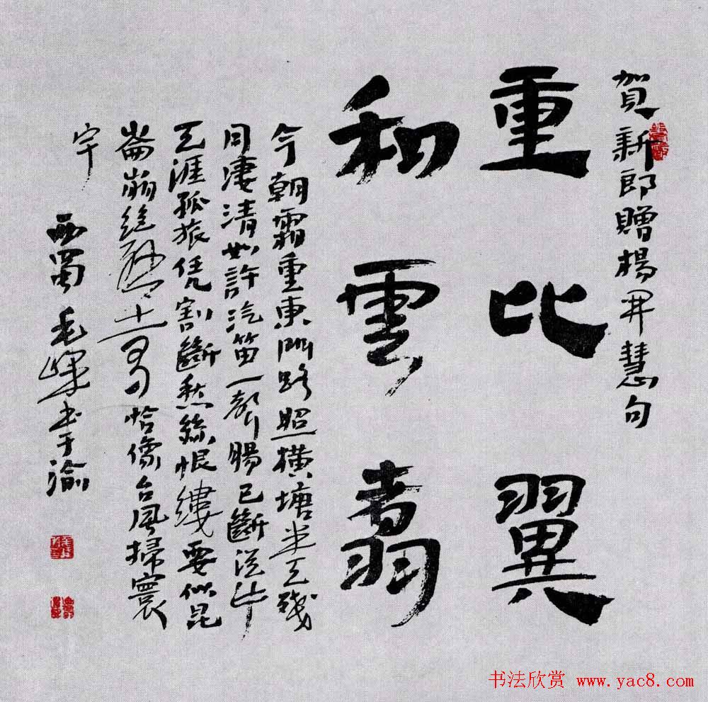 名家书法作品欣赏《毛主席诗词》第二辑