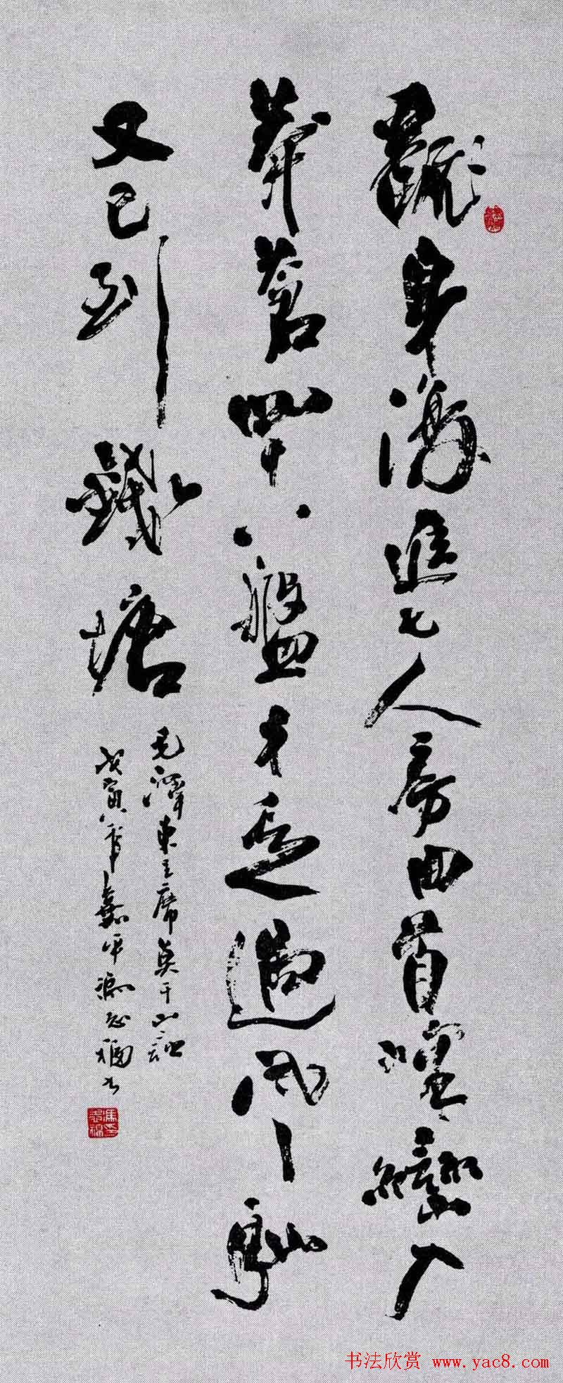 百家书写毛主席诗词书法作品欣赏第三辑