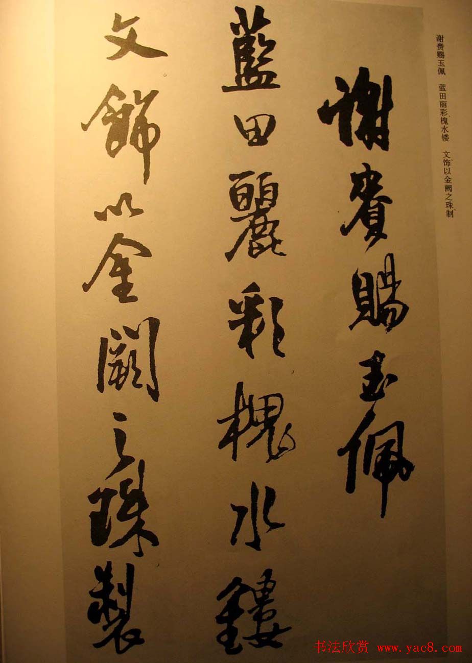 王铎行书欣赏《梁简文帝萧纲骈文摘句》