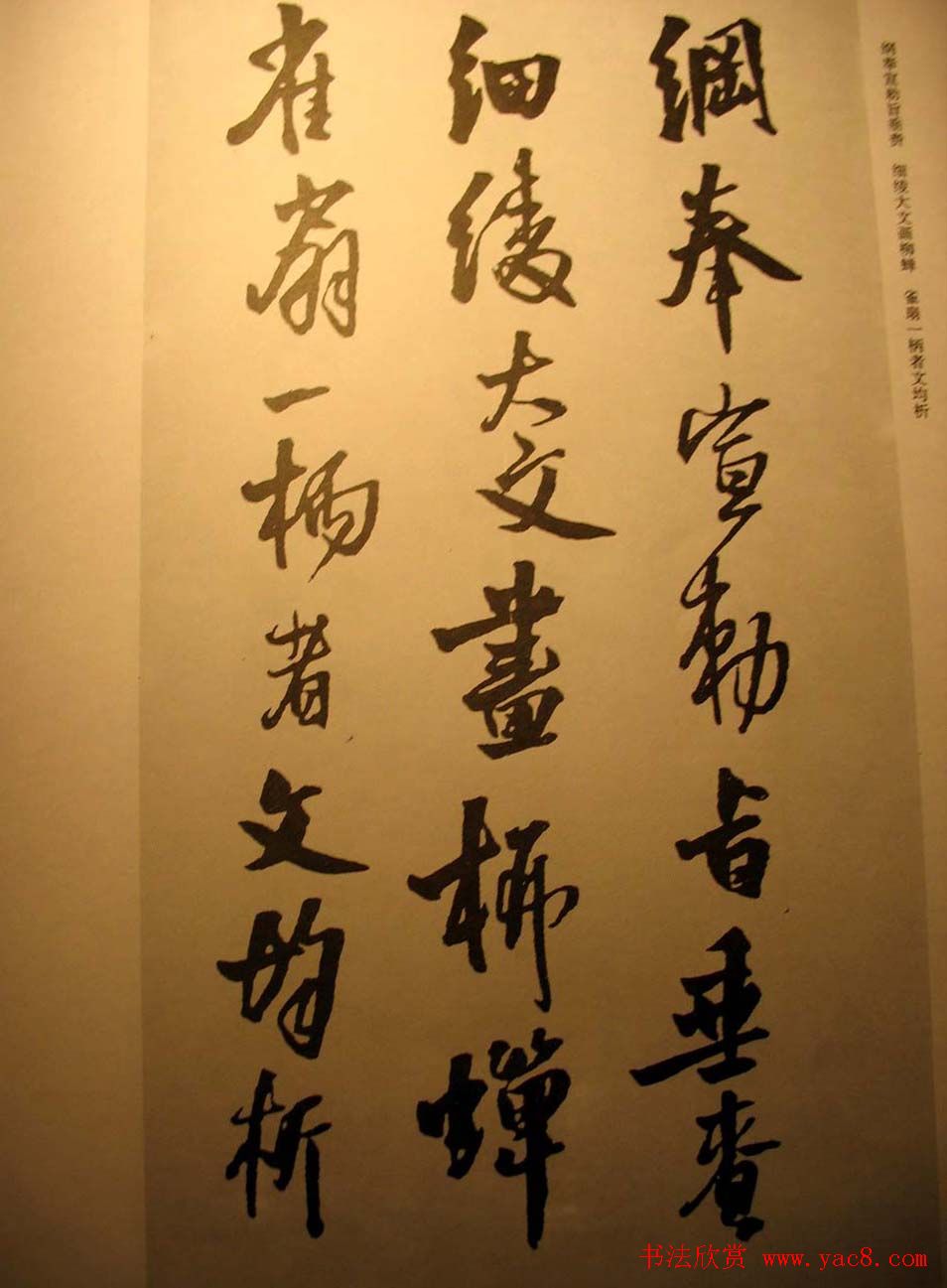 王铎行书欣赏《梁简文帝萧纲骈文摘句》