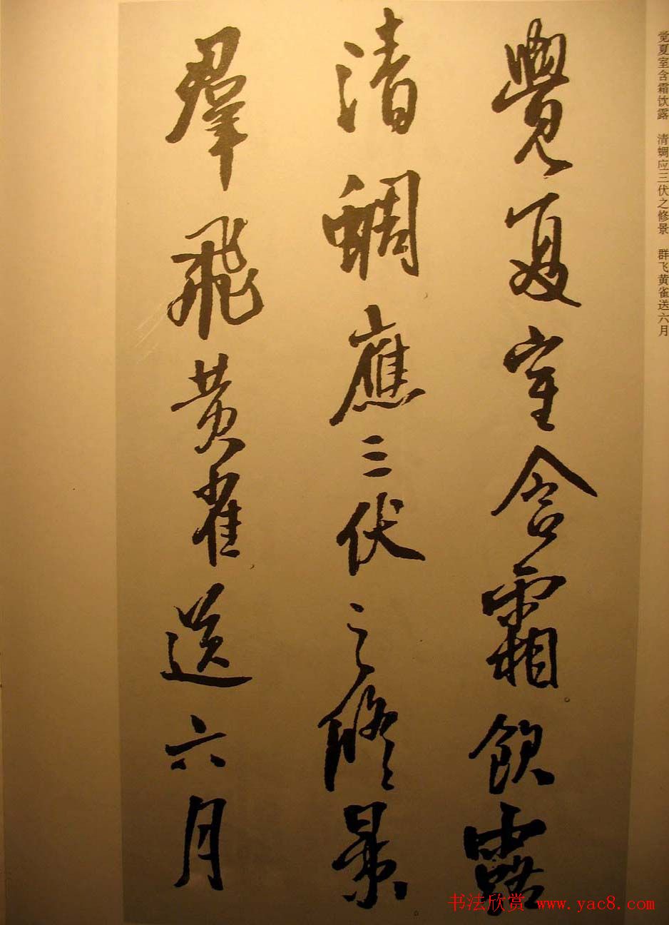 王铎行书欣赏《梁简文帝萧纲骈文摘句》