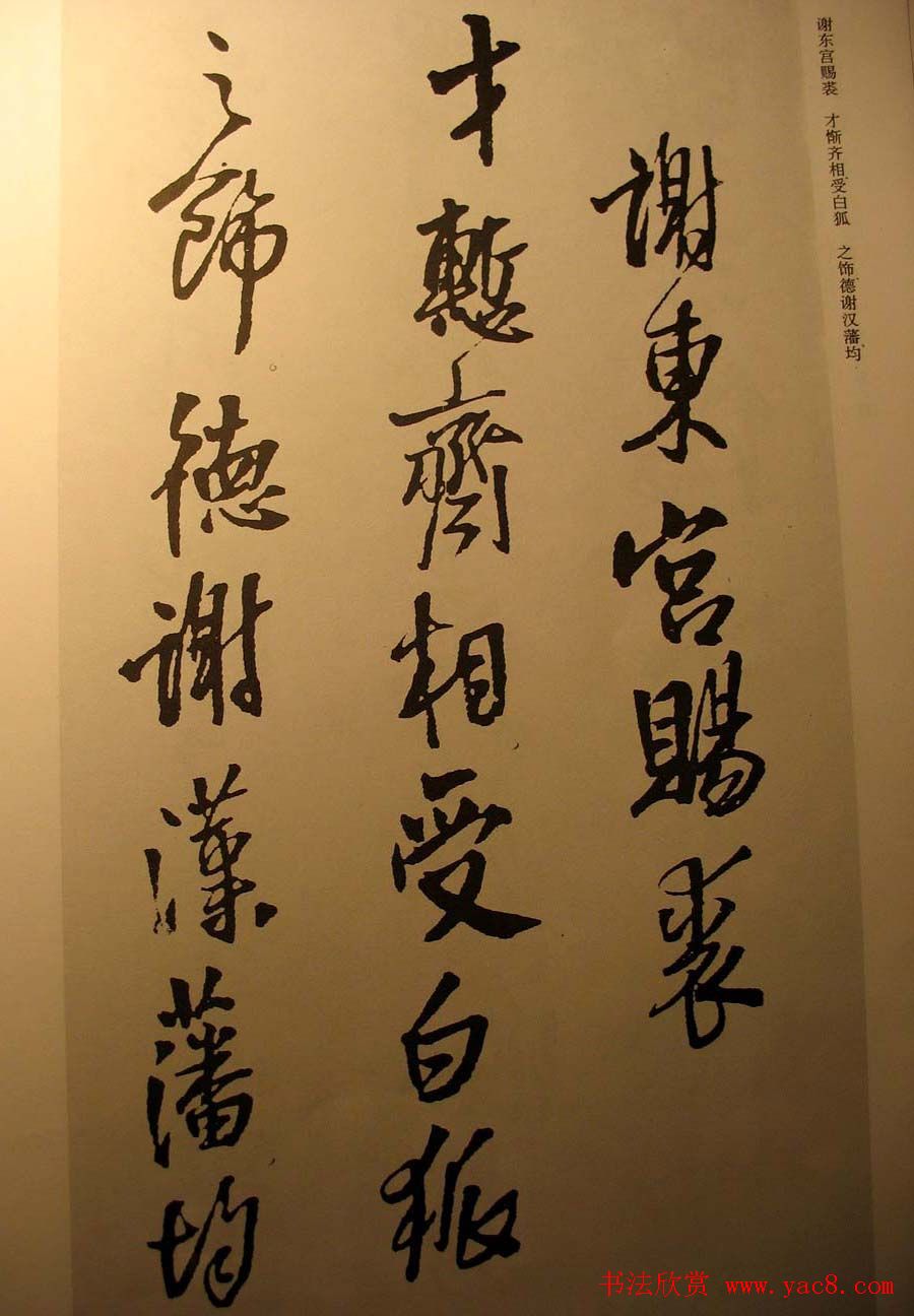 王铎行书欣赏《梁简文帝萧纲骈文摘句》