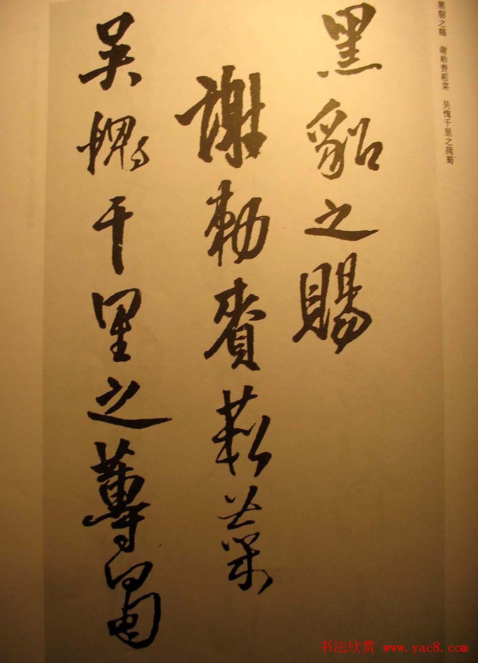 王铎行书欣赏《梁简文帝萧纲骈文摘句》