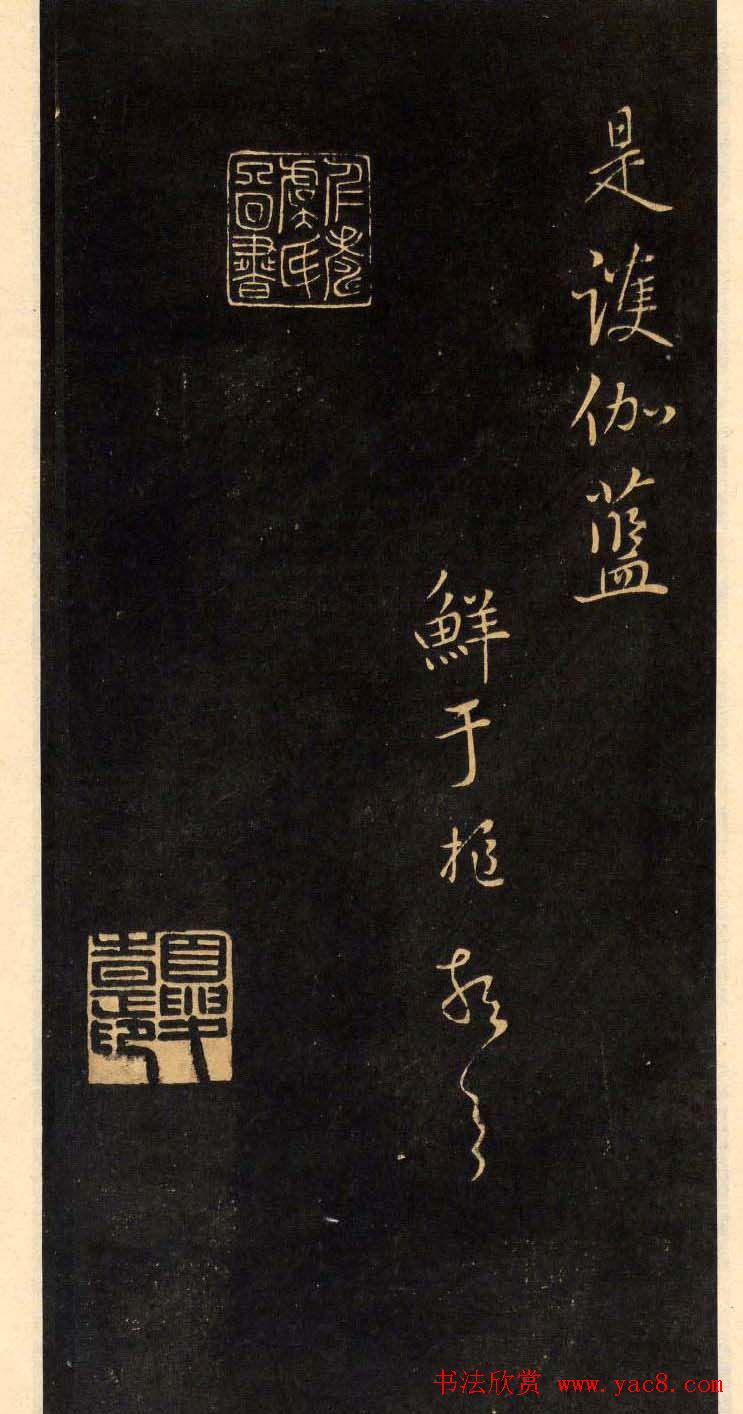 鲜于枢行草书法欣赏《净慧寺四绝》