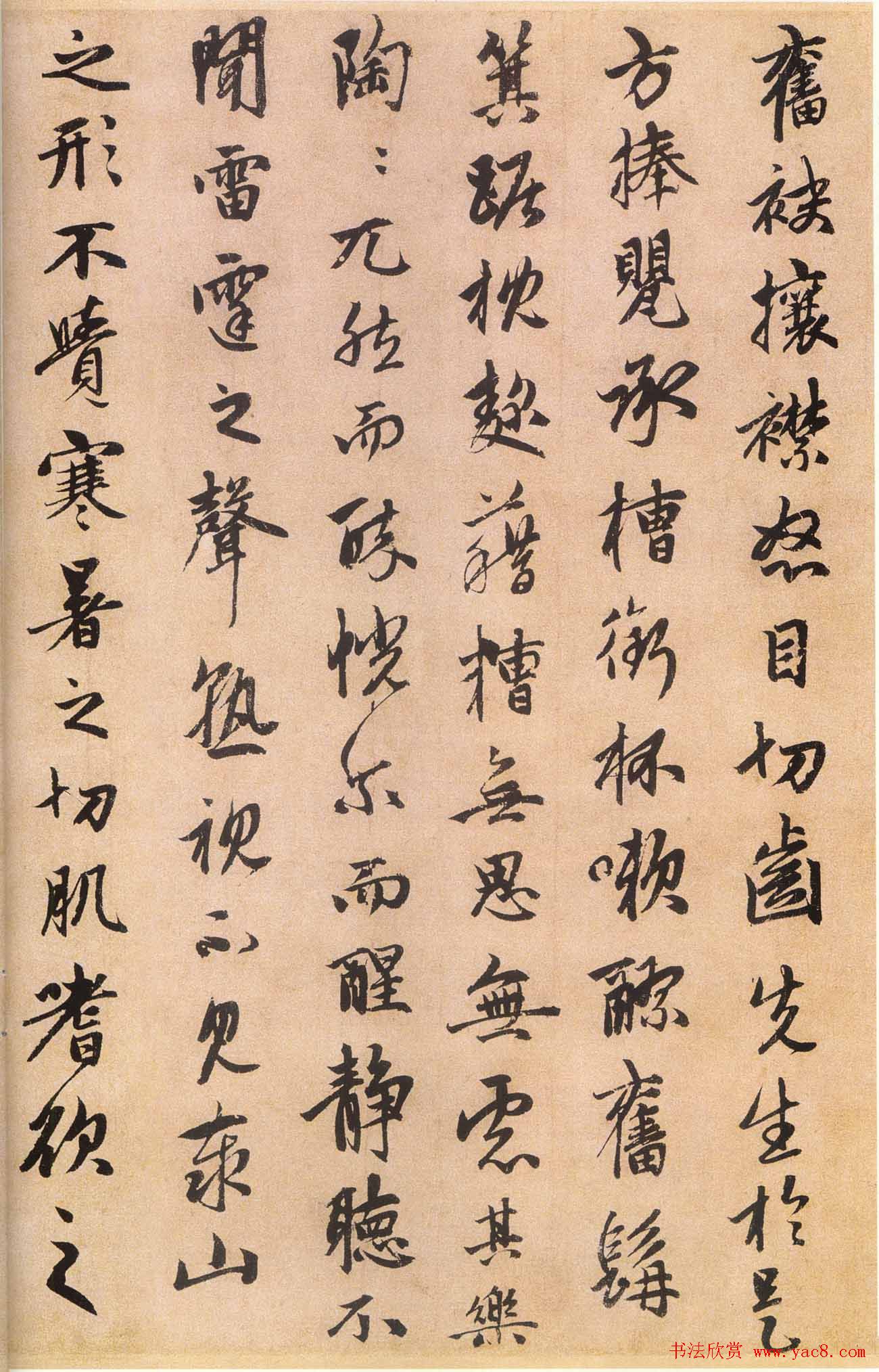 赵孟頫行书欣赏《赵文敏公书酒德颂真迹》