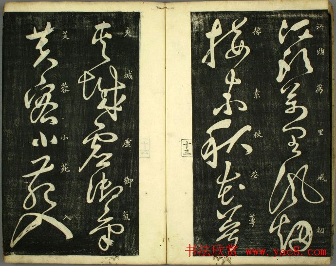 草书欣赏书法古籍《怀素秋兴八首》