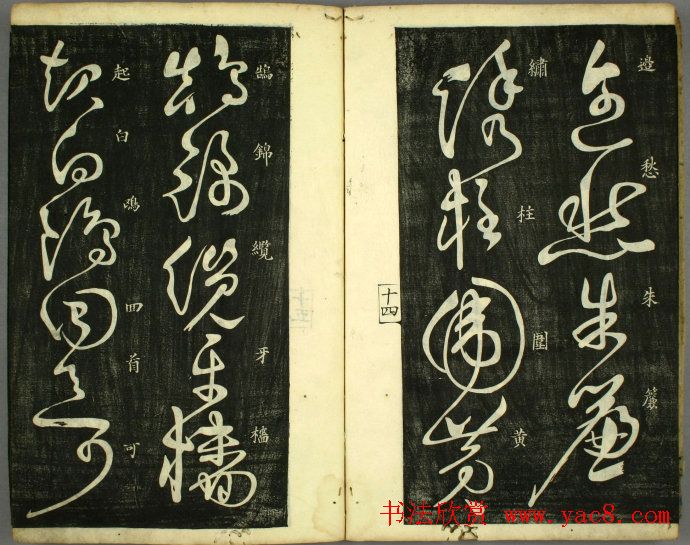 草书欣赏书法古籍《怀素秋兴八首》