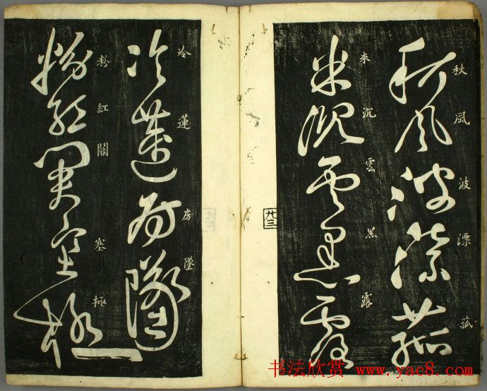 草书欣赏书法古籍《怀素秋兴八首》