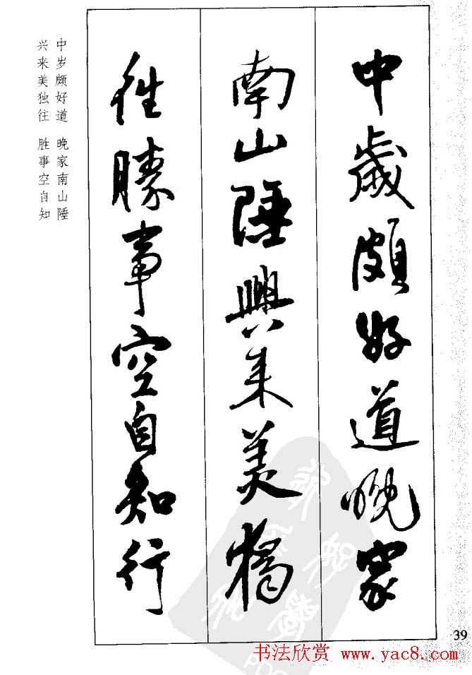 从习字到创作《王铎行书墨迹集字古诗》