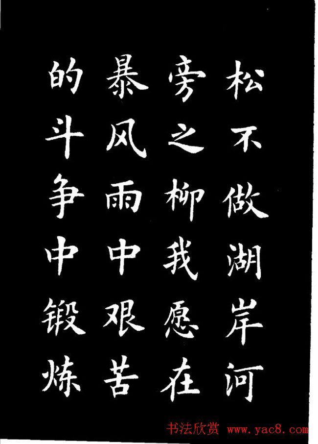 卢中南楷书《欧体简化字雷锋名言字帖》