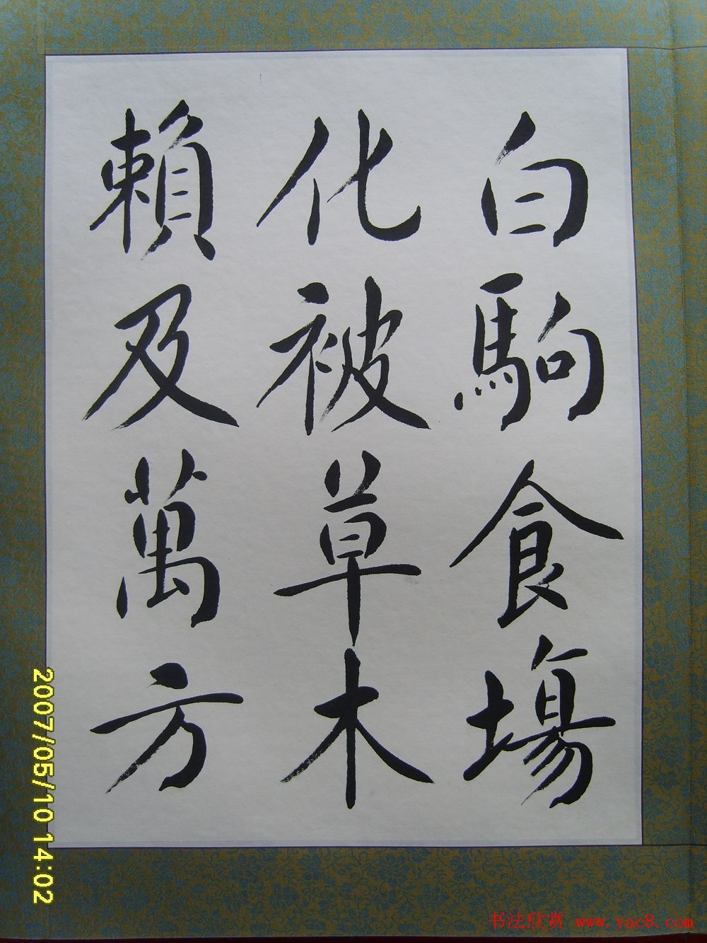 赵思敬楷书欣赏千字文书法册页